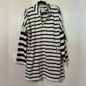 Addison Bay Delaney Dress NWT Size XL Navy and White Stripe